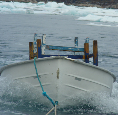 Un convoi dans les glaces ... au Groenland (photo PHD)