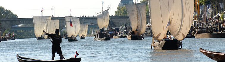 Sous voile à Orléans (Photo Festival de Loire)