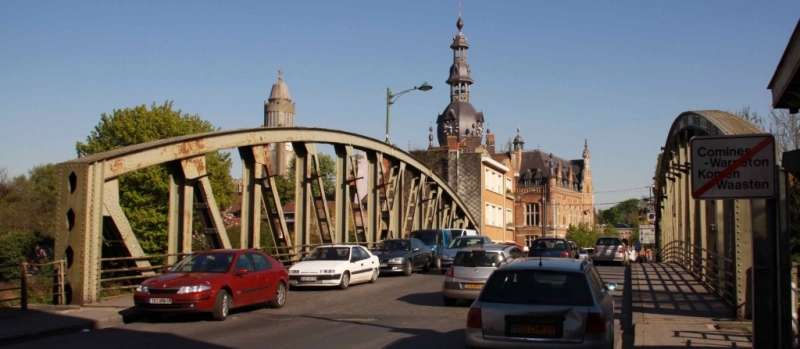 Le pont frontalier de Comines (Photo VNF)