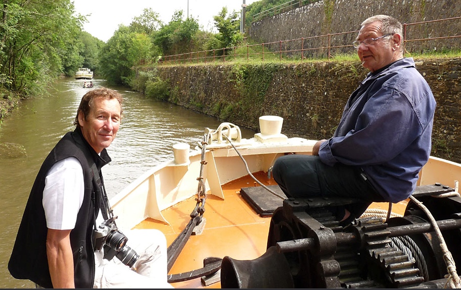 J-P. Lamotte et Cl. Rabet à bord de l'"Ancre" (Photo D.Lamotte) 