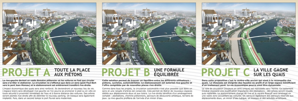 3 projets pour les quais d'Auxerre (Luc Salvaire - Duo Design)