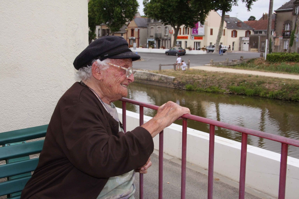 Georgette Beaudoin ne perdait jamais de vue "son" canal (Photo JP Lamotte)