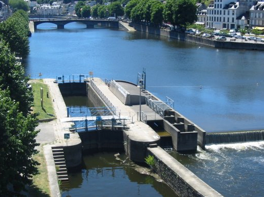 La passe à poissons - observatoire de Chateaulin (Photo Ville de Chateaulin)