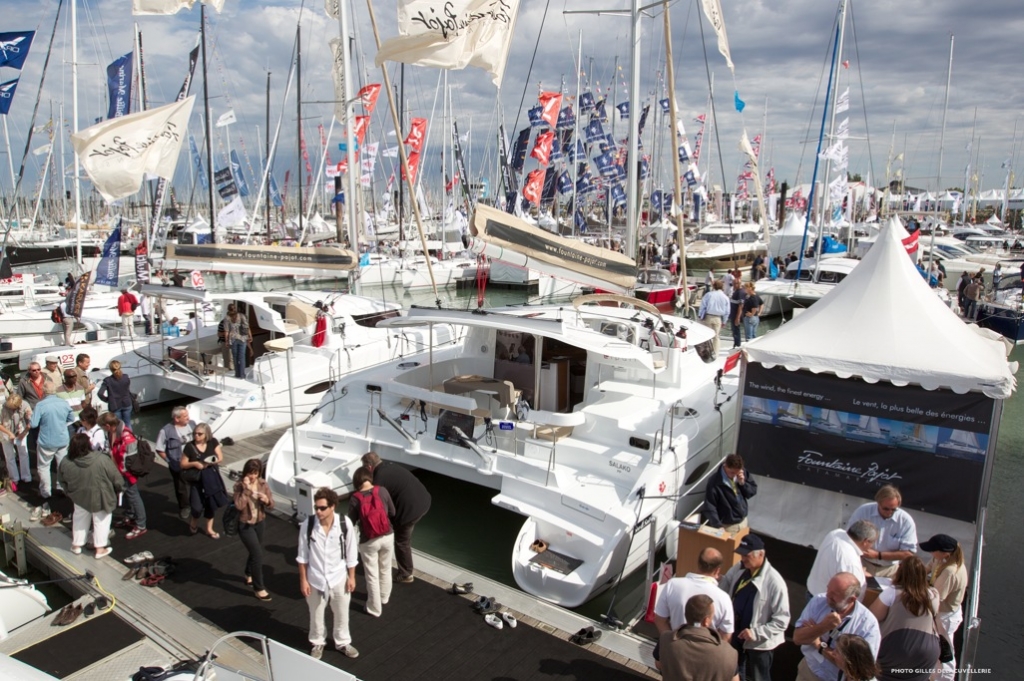 Pontons du Salon à flots de La Rochelle (Photo G.Delacuvellerie)