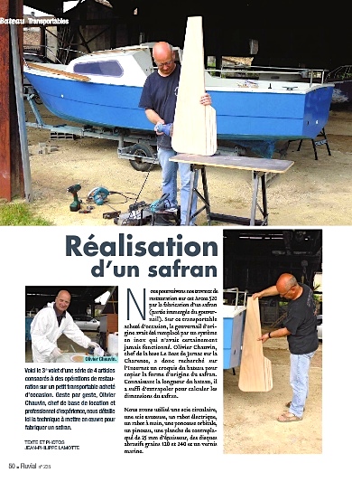 Réaliser un safran (Fluvial n°235)