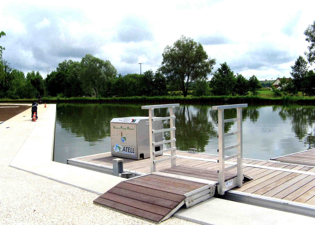 Pompe à eaux usées sur la halte de Beffes (Photo mairie de Beffes)