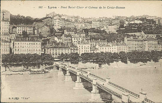 Le Pont Saint Clair à Lyon (coll M.W.)