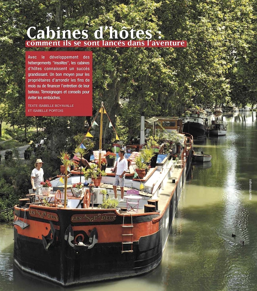 Bateaux à "cabines d'hôtes" (Fluvial n°231)