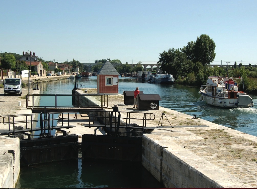 Restauration de l'écluses de St Mammès (Photo Mairie St Mammès)