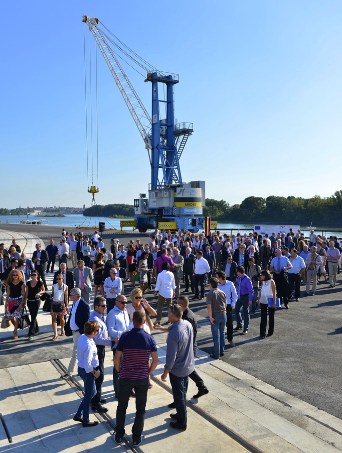 Agrandissement des quais du port d'Arles (Photo CCIPA)