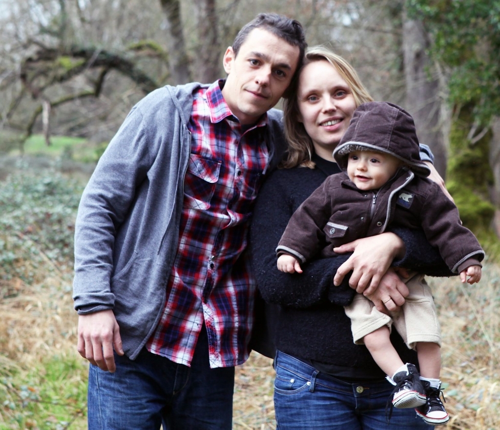 Céline, Charles et leur fils (Photo C.Salié)