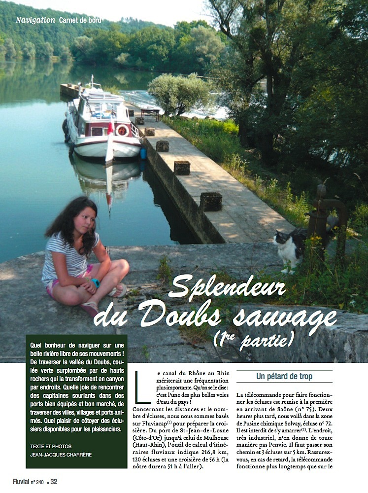 Splendeur du Doubs sauvage - Fluvial N°240