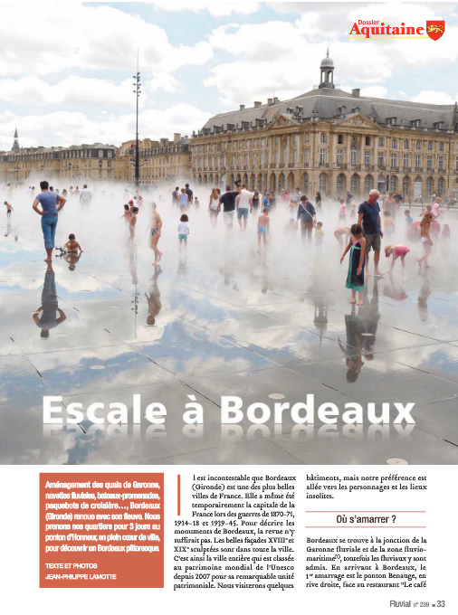 Escale à Bordeaux (Fluvial n°239)