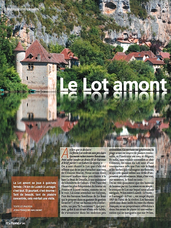 Le Lot amont "à guichets fermés"