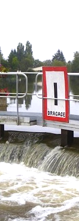 Yonne en crue à l'écluse des Dumonts (Photo Elo-Yan)