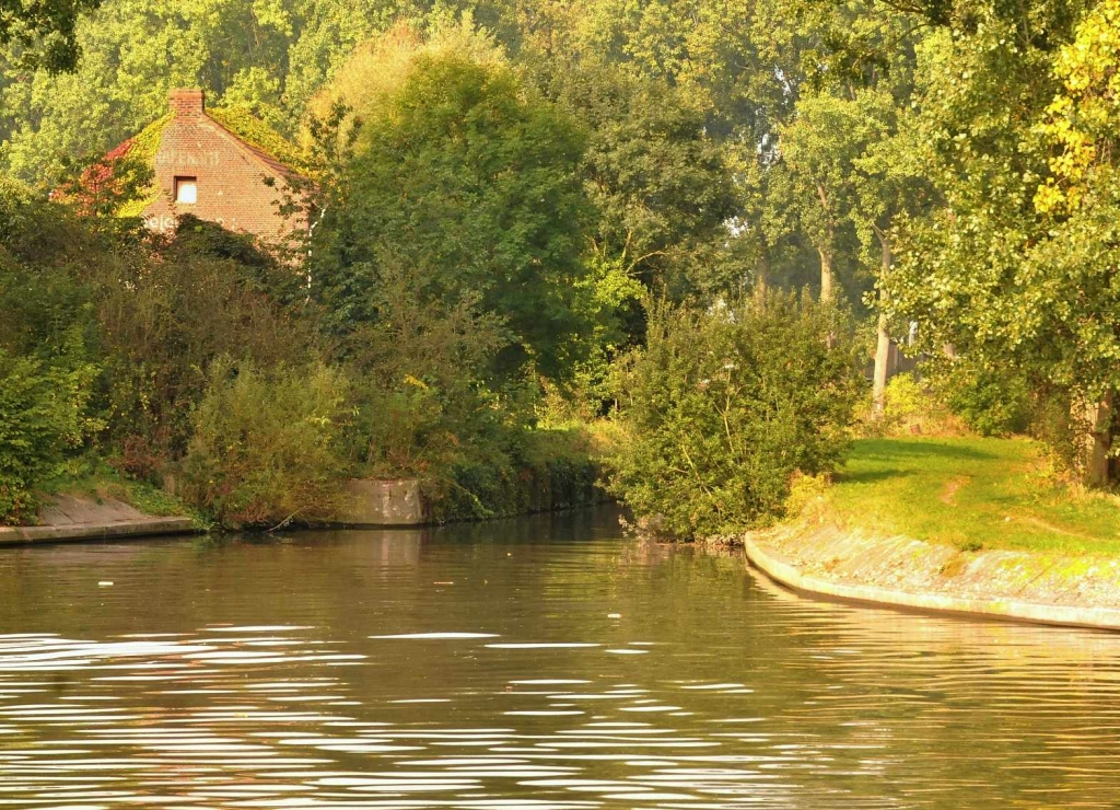 Entrée du canal de l'Espierre sur l'Escaut (Photo Y.Gérondal)