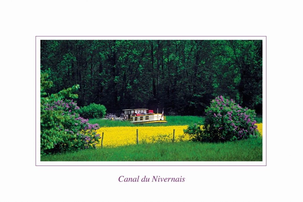 Carte du canal du Nivernais (Photo S.Dilla)