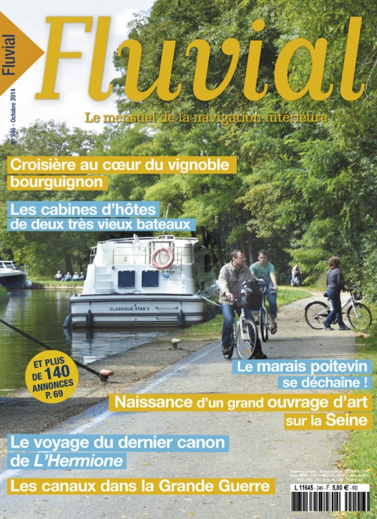 Couverture du n° 246 de Fluvial - octobre 2014