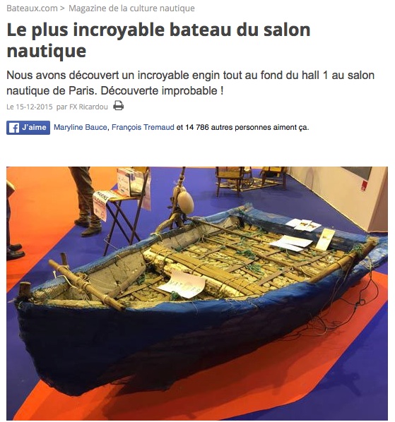 Le "Trash-Nouka" du Salon Nautic (BATEAUX.com)