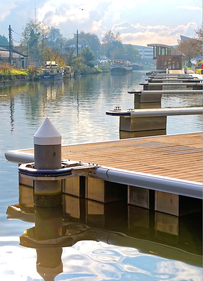 Le port "Val'Escaut" à Valenciennes (Photo Agglo Valenciennes)