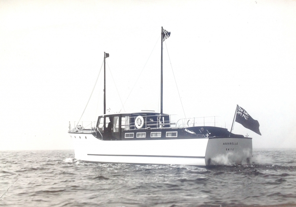 Le yacht anglais "Aquabelle" (Photo "Amis de l'Aquabelle")