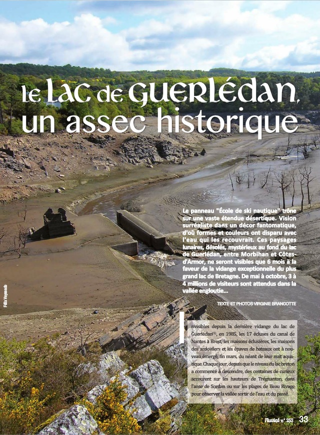 L'assec du lac de Guerlédan (Fluvial 253)