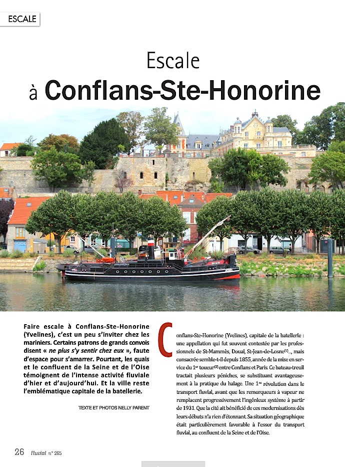 Escale à Conflans (Fluvial n°265- septembre 2016)