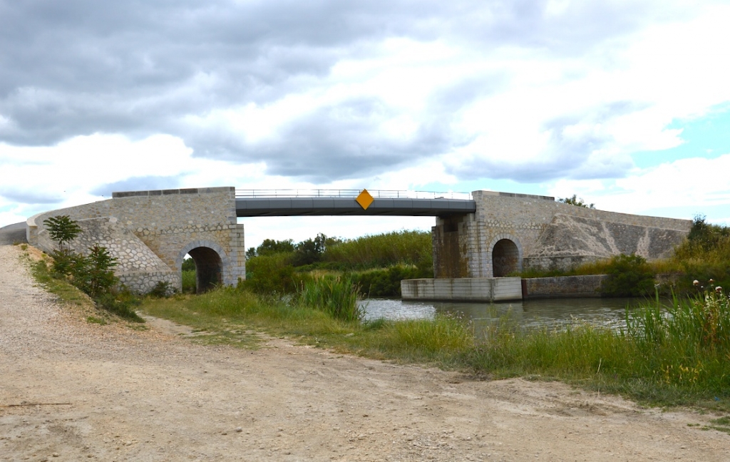 Relêvement du pont d'Espeyran (Photo VNF)