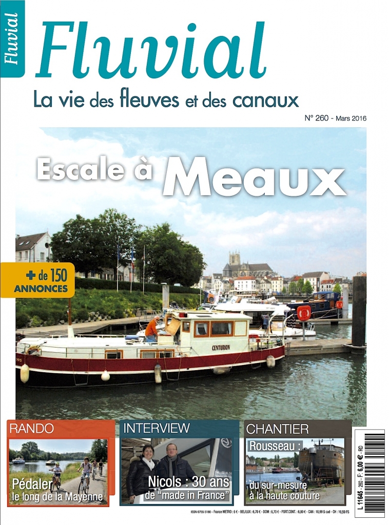 Couverure du n°260 de Fluvial (mars 2016)