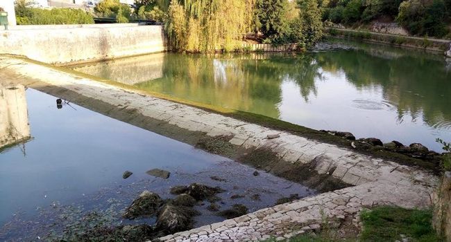 La situation a été inquiétante, samedi matin, avec un niveau rarement atteint sur la Baïse (photo DR)