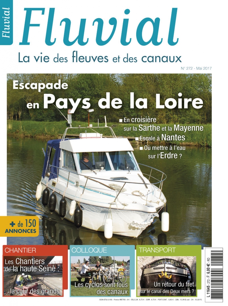 Couverture du n° 272 de Fluvial - mai 2017