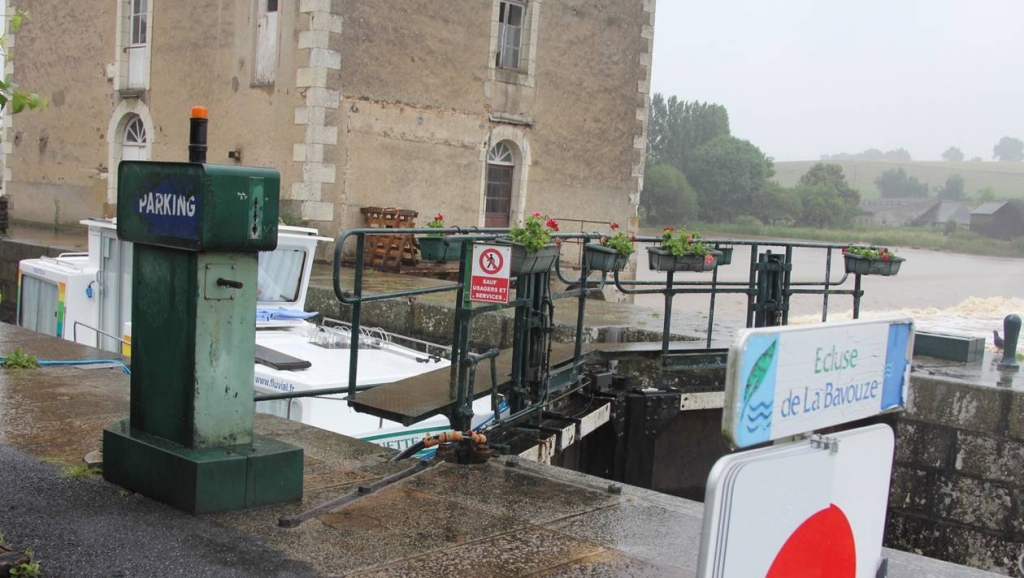 L’écluse de la Bavouze, au sud de Château-Gontier. (Photo OUEST-FRANCE)