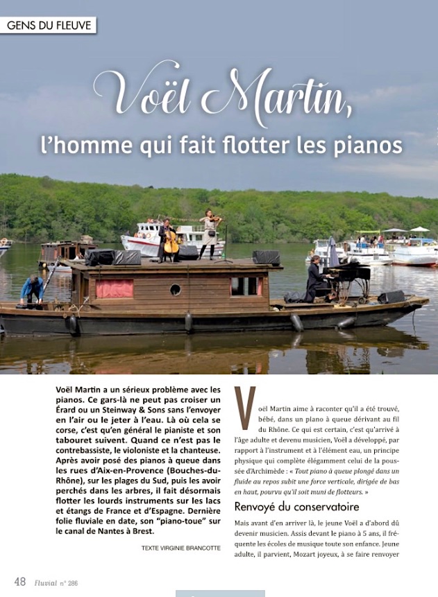 L'homme qui fait flotter les pianos (Fluvial n°286)