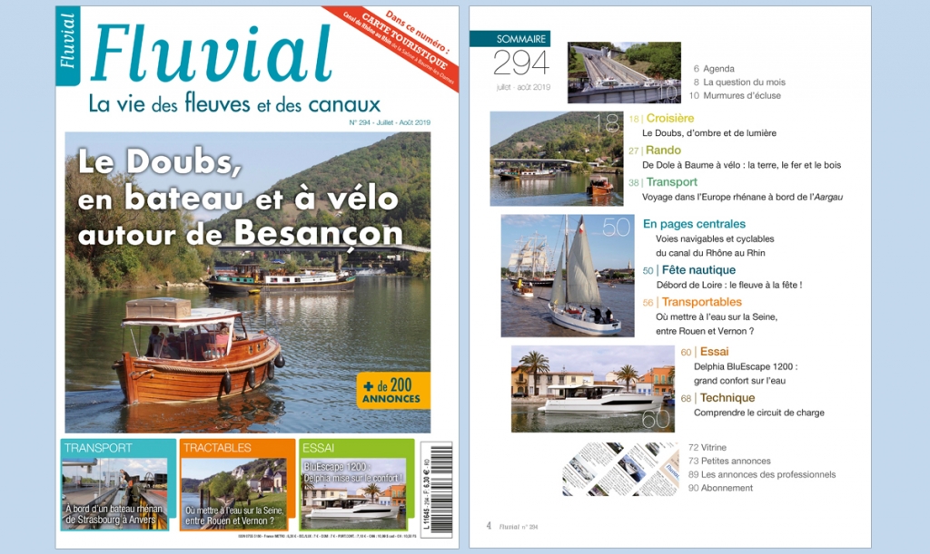 Fluvial n° 294 - Juillet - Août 2019