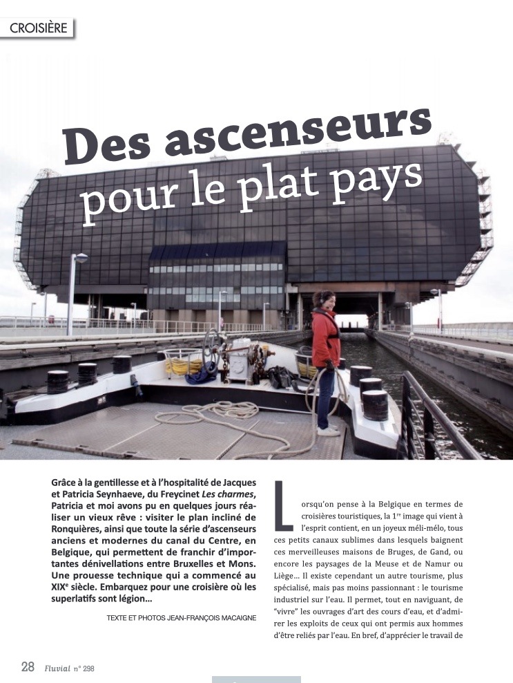 Les ascenseurs du plat pays - Fluvial n°298