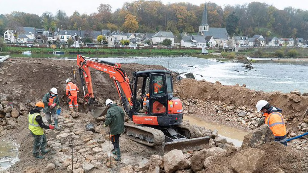 Le bras de contournement du Cher, un énorme chantier, aux services des poissons et des hommes. (Photo NR)