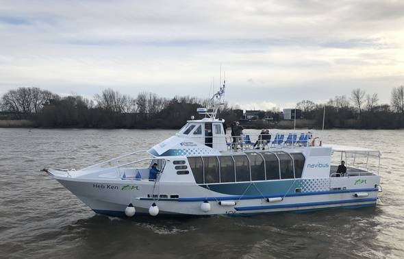 Le Navibus N2 sur la Loire à Nantes (Photo J. Urbach/ 20 Minutes)