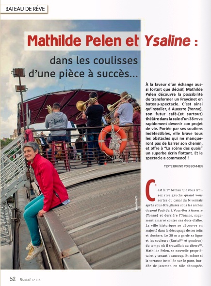 Mathilde Pelen et Ysaline (Fluvial N°315)