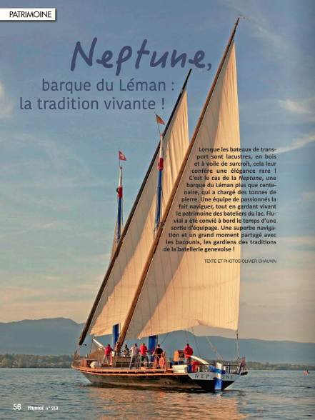 "Neptune", barque du Léman - Fluvial n°318