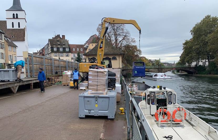 La plateforme logistique quai des pêcheurs à Strasbourg (G. Varela) 